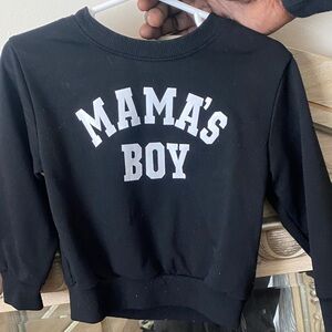 Black 'Mama's Boy' Sweatshirt